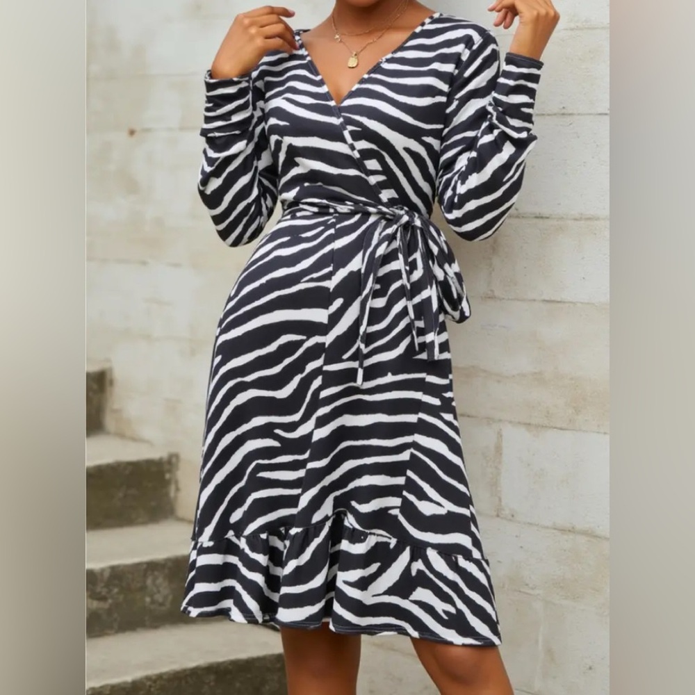 Zebra Print Dress Size XL